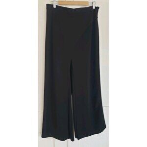 ADDISON EVENINGS OVERLAY WIDE LEGS BLACK PANTS XLARGE